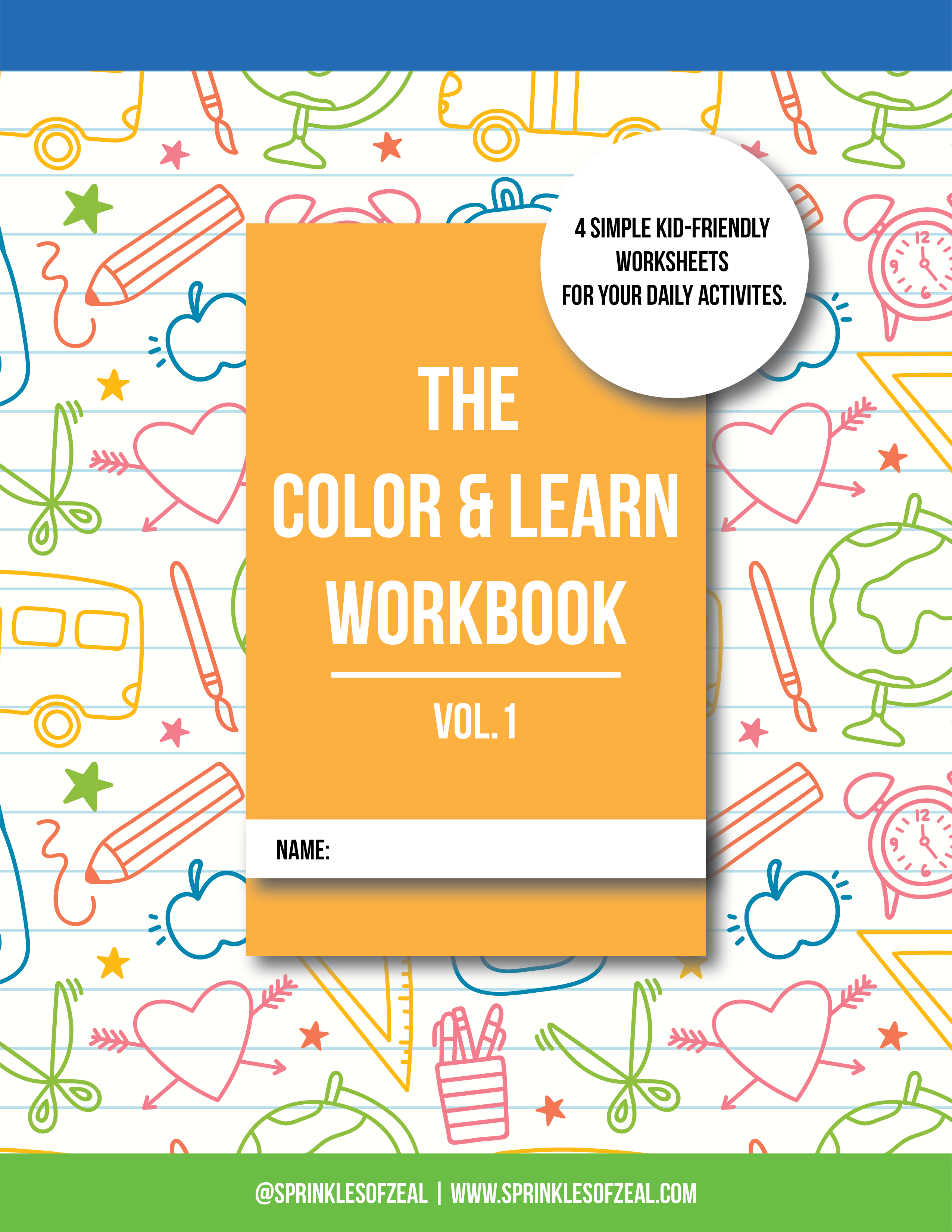 Color & Learn Workbook Vol. 1