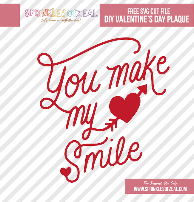 DIY Valentine's Day Plaque -SVG Cut Files