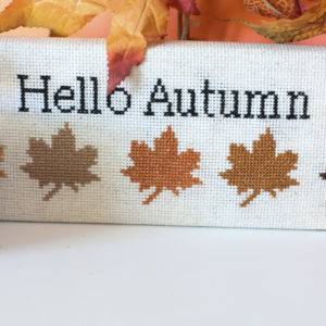 Autumn Leaves Cross Stitch Pattern By Danielle Webb