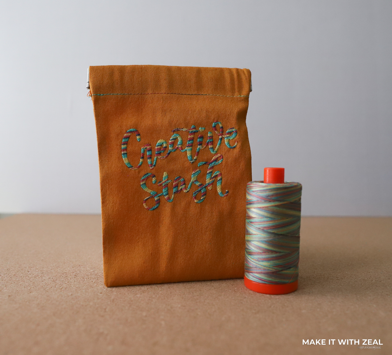 Embroidery with Aurifil Thread by Danielle Webb @sprinklesofzeal @aurifilthread #variegatedthread #machine embroidery with variegated threads, #makeitwithzeal #embroidery design