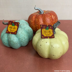 Pumpkin Beaded Earrings