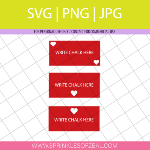 Heart Custom Chalk Labels Bundled Set for Valentine's day. #HeartChalkLabels #Chalklabelsforvalentine'sday #Valentine'sdaylabels @sprinklesofzeal #customchalklabels