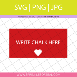 Download this Heart Chalk label for Valentine's day. #HeartChalkLabels #Chalklabelsforvalentine'sday #Valentine'sdaylabels @sprinklesofzeal #customchalklabels