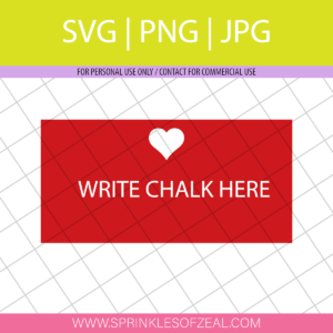 Download this Heart Chalk label for Valentine's day. #HeartChalkLabels #Chalklabelsforvalentine'sday #Valentine'sdaylabels @sprinklesofzeal #customchalklabels