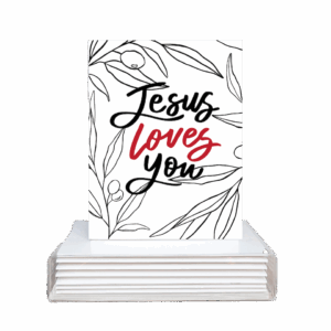 Jesus Loves You Blank Greeting Cards (5) Box