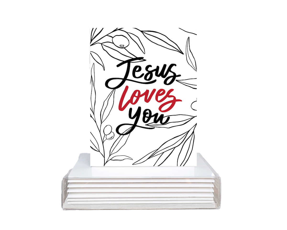 Jesus Loves You Blank Greeting Cards (5) Box